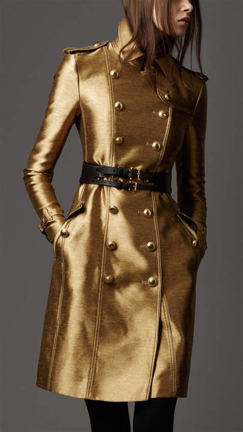 burberry prorsum gold metallic trench coat|Burberry prorsum trench coat men's.